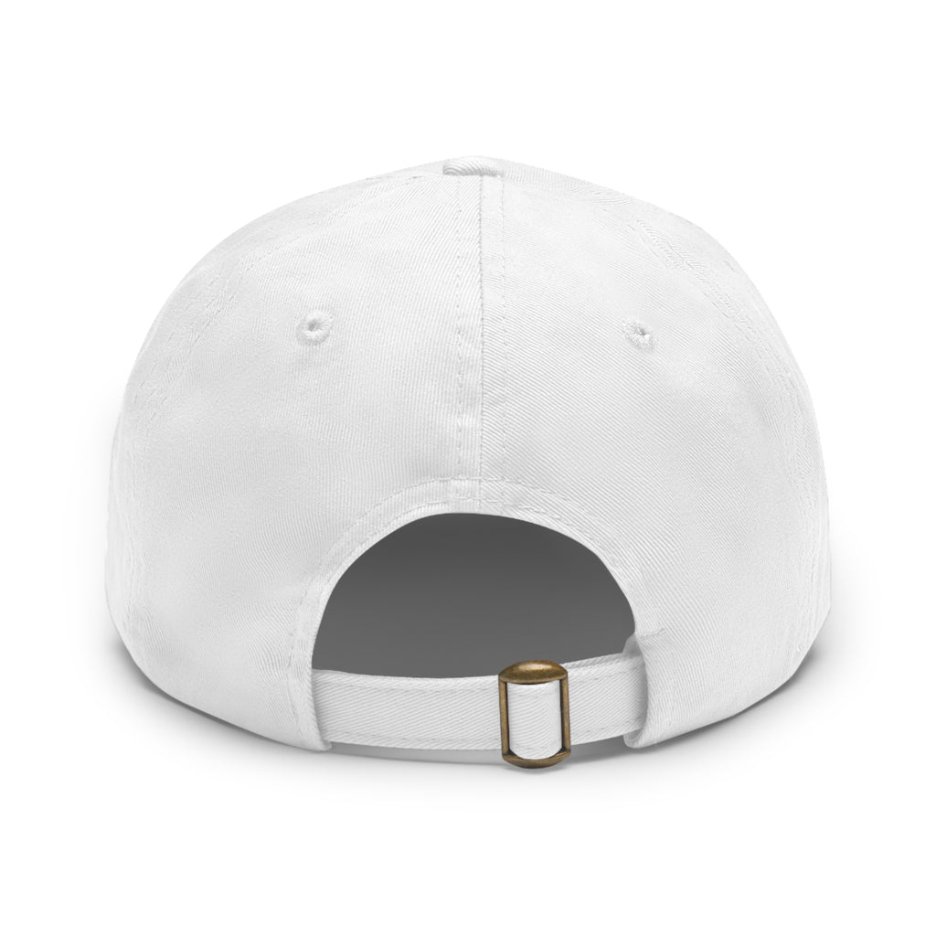 Nova Kargo Leather Patch Dad Hat — Embroidered Rectangle Logo Cap