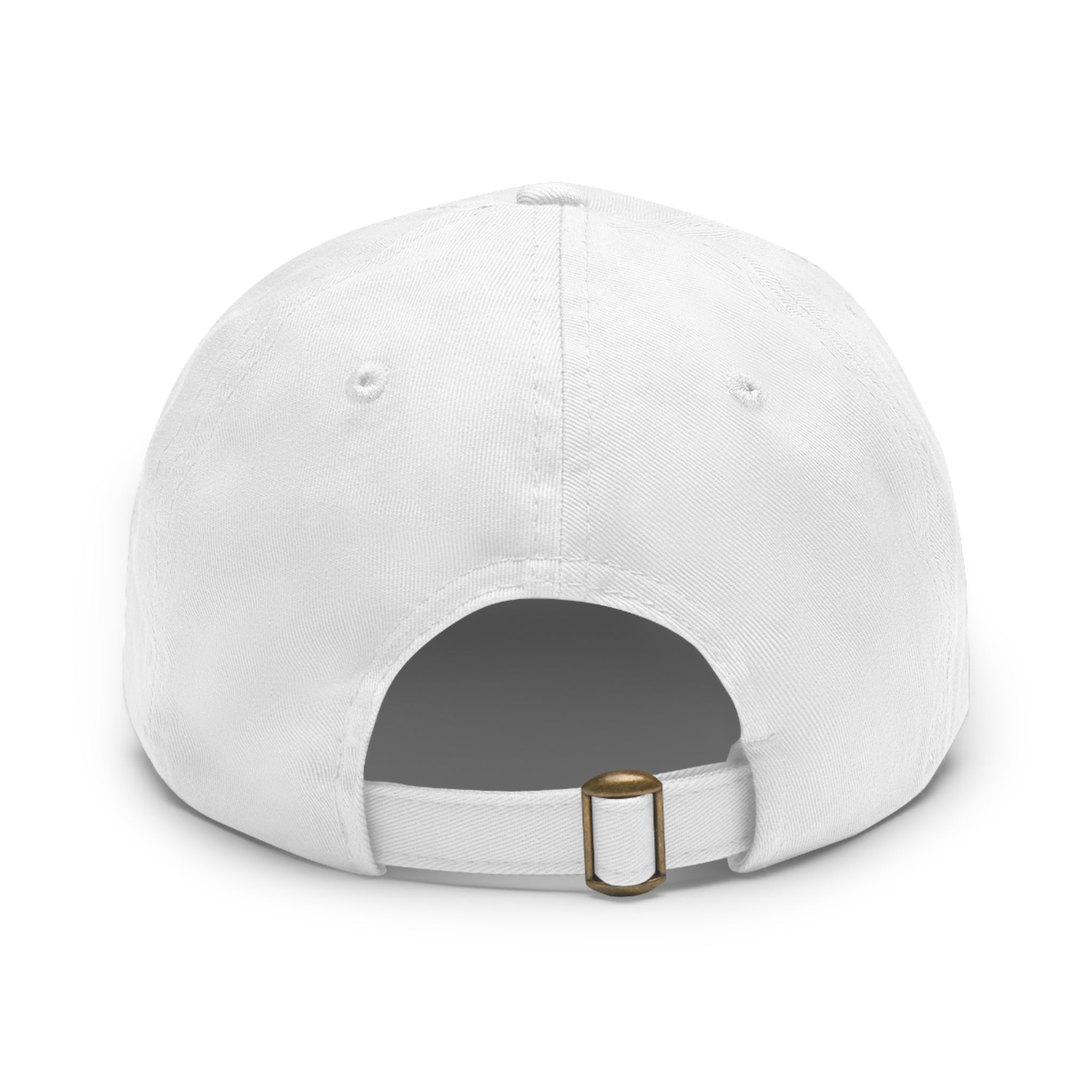 Nova Kargo Leather Patch Dad Hat — Embroidered Rectangle Logo Cap